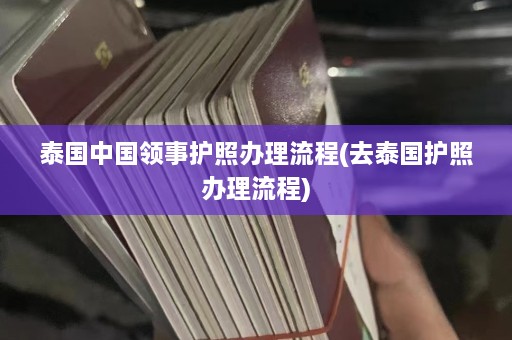 泰国中国领事护照办理流程(去泰国护照办理流程)  第1张