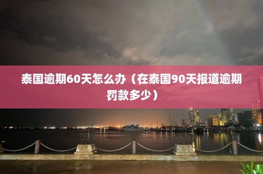 泰国逾期60天怎么办（在泰国90天报道逾期罚款多少）