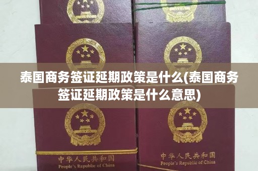 泰国商务签证延期政策是什么(泰国商务签证延期政策是什么意思)