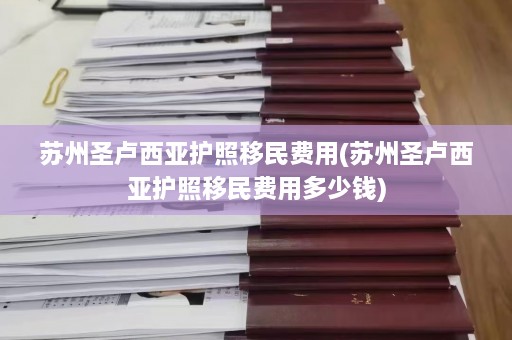 苏州圣卢西亚护照移民费用(苏州圣卢西亚护照移民费用多少钱)  第1张