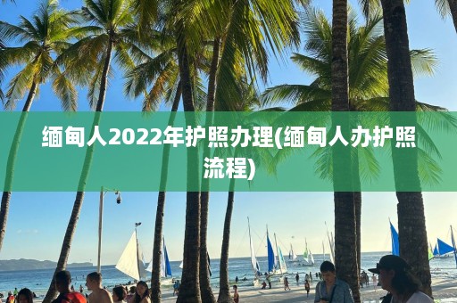 缅甸人2022年护照办理(缅甸人办护照流程)