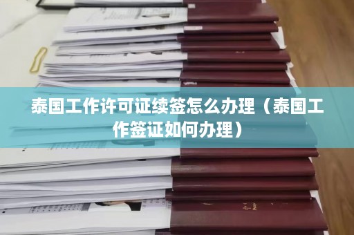 泰国工作许可证续签怎么办理（泰国工作签证如何办理）  第1张