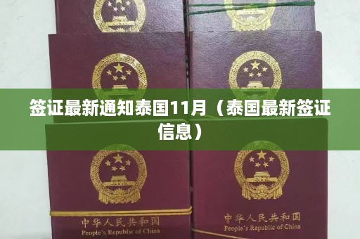 签证最新通知泰国11月（泰国最新签证信息）  第1张