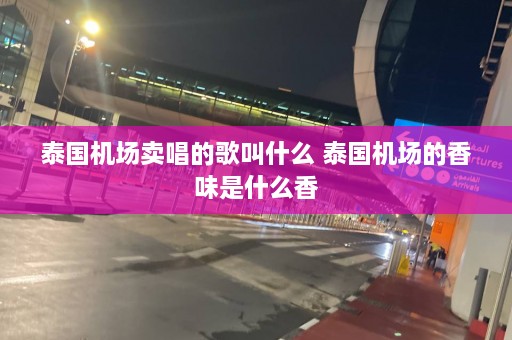 泰国机场卖唱的歌叫什么 泰国机场的香味是什么香  第1张