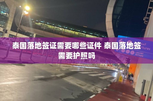 泰国落地签证需要哪些证件 泰国落地签需要护照吗