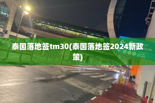 泰国落地签tm30(泰国落地签2024新政策)