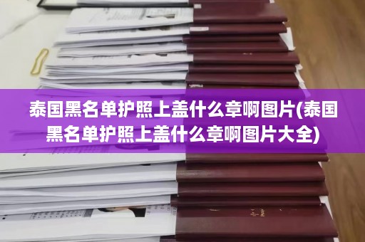 泰国黑名单护照上盖什么章啊图片(泰国黑名单护照上盖什么章啊图片大全)