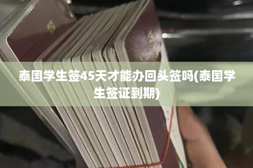 泰国学生签45天才能办回头签吗(泰国学生签证到期)