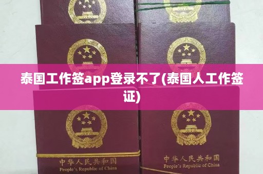 泰国工作签app登录不了(泰国人工作签证)