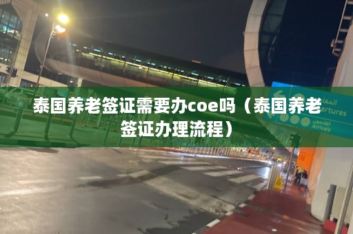 泰国养老签证需要办coe吗（泰国养老签证办理流程）  第1张