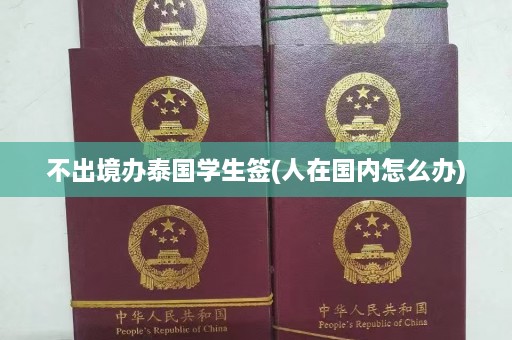 不出境办泰国学生签(人在国内怎么办)