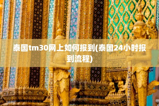 泰国tm30网上如何报到(泰国24小时报到流程)  第1张