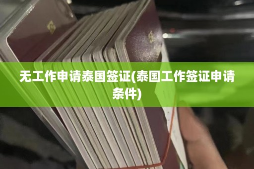 无工作申请泰国签证(泰国工作签证申请条件)  第1张