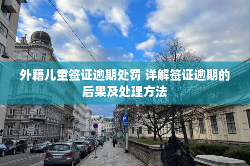 外籍儿童签证逾期处罚 详解签证逾期的后果及处理方法  第1张