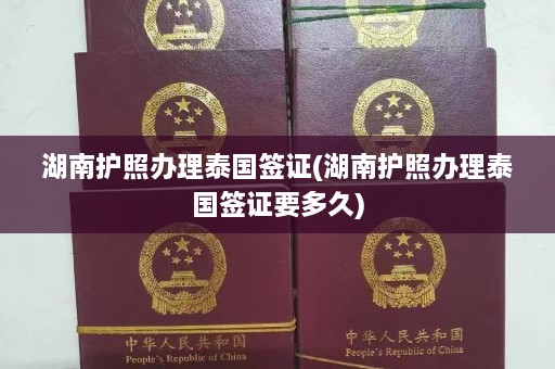 湖南护照办理泰国签证(湖南护照办理泰国签证要多久)  第1张