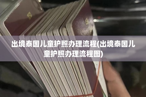 出境泰国儿童护照办理流程(出境泰国儿童护照办理流程图)