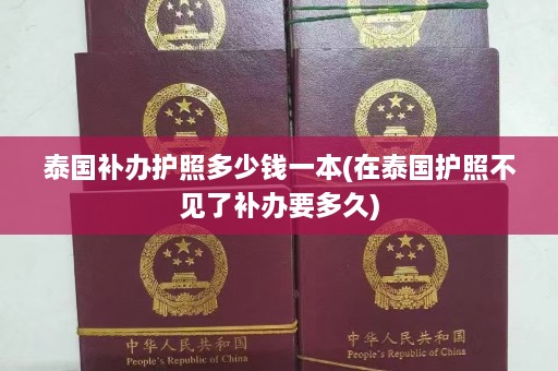 泰国补办护照多少钱一本(在泰国护照不见了补办要多久)