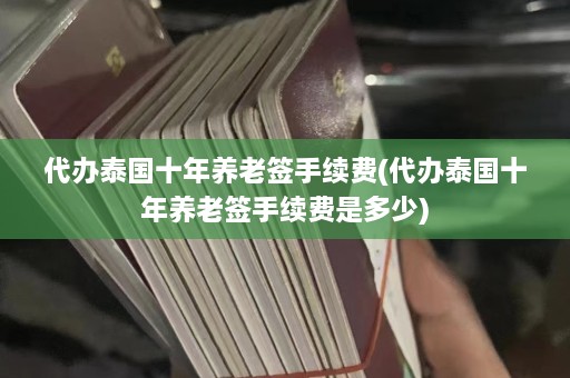 代办泰国十年养老签手续费(代办泰国十年养老签手续费是多少)