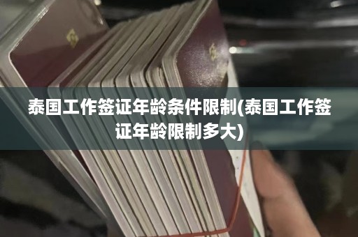 泰国工作签证年龄条件限制(泰国工作签证年龄限制多大)  第1张