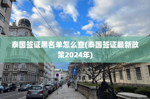 泰国签证黑名单怎么查(泰国签证最新政策2024年)  第1张