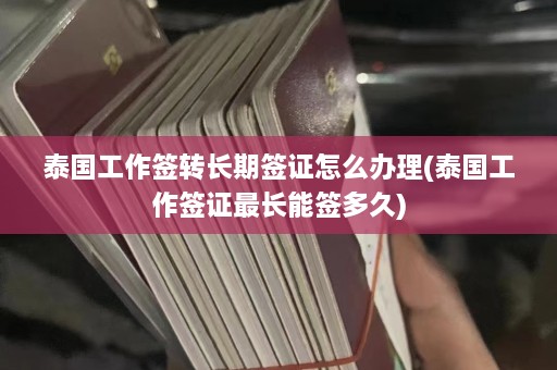 泰国工作签转长期签证怎么办理(泰国工作签证最长能签多久)  第1张