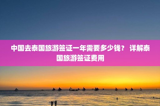 中国去泰国旅游签证一年需要多少钱？ 详解泰国旅游签证费用