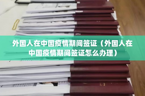 外国人在中国疫情期间签证（外国人在中国疫情期间签证怎么办理）