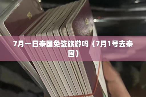 7月一日泰国免签旅游吗（7月1号去泰国）  第1张