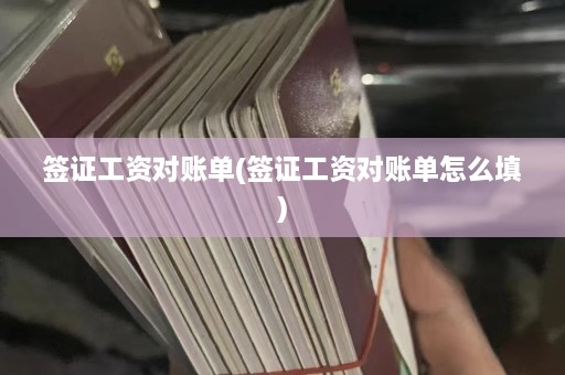 签证工资对账单(签证工资对账单怎么填)  第1张