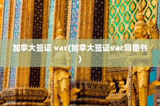 加拿大签证 vac(加拿大签证vac同意书)