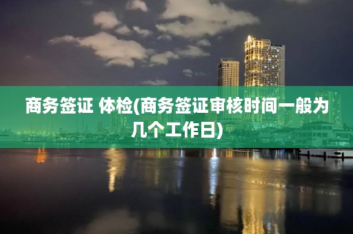 商务签证 体检(商务签证审核时间一般为几个工作日)