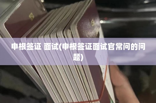 申根签证 面试(申根签证面试官常问的问题)