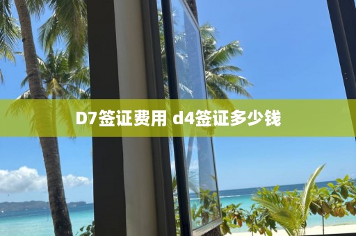 D7签证费用 d4签证多少钱