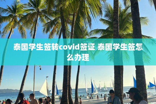 泰国学生签转covid签证 泰国学生签怎么办理