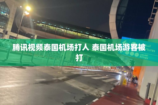 腾讯视频泰国机场打人 泰国机场游客被打