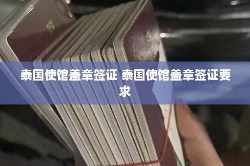 泰国使馆盖章签证 泰国使馆盖章签证要求