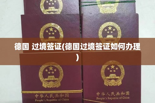 德国 过境签证(德国过境签证如何办理)