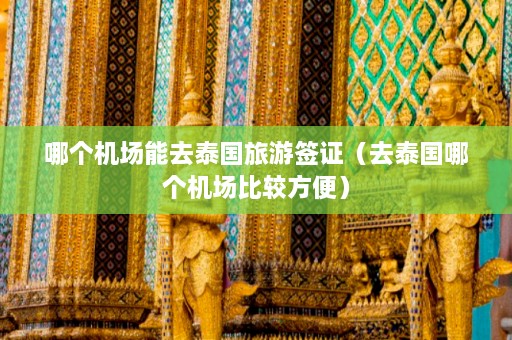 哪个机场能去泰国旅游签证（去泰国哪个机场比较方便）