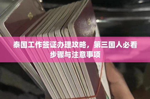 泰国工作签证办理攻略，第三国人必看步骤与注意事项