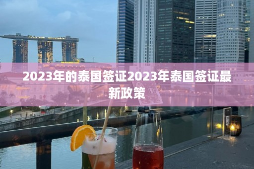 2023年的泰国签证2023年泰国签证最新政策