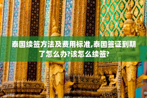 泰国续签方法及费用标准,泰国签证到期了怎么办?该怎么续签?