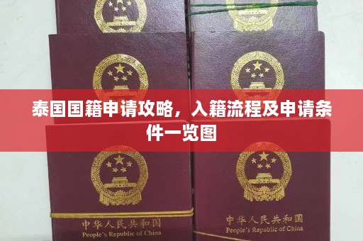 泰国国籍申请攻略，入籍流程及申请条件一览图