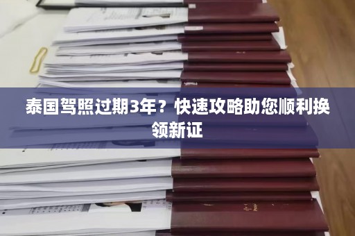 泰国驾照过期3年？快速攻略助您顺利换领新证