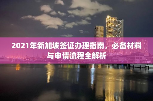 2021年新加坡签证办理指南，必备材料与申请流程全解析