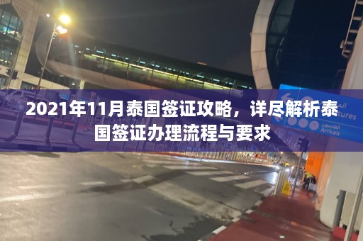 2021年11月泰国签证攻略，详尽解析泰国签证办理流程与要求