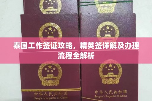 泰国工作签证攻略，精英签详解及办理流程全解析