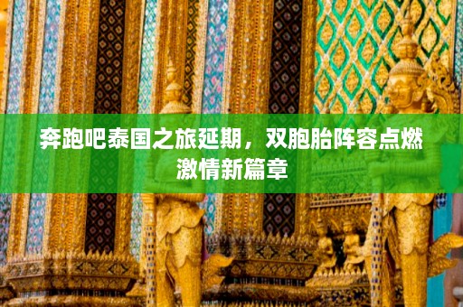 奔跑吧泰国之旅延期，双胞胎阵容点燃 *** 新篇章