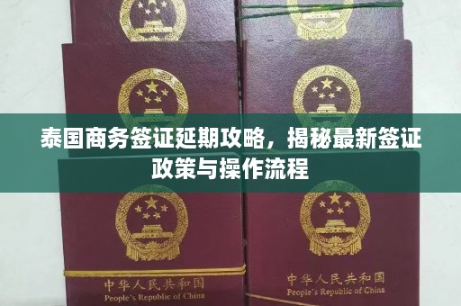 泰国商务签证延期攻略，揭秘最新签证政策与操作流程