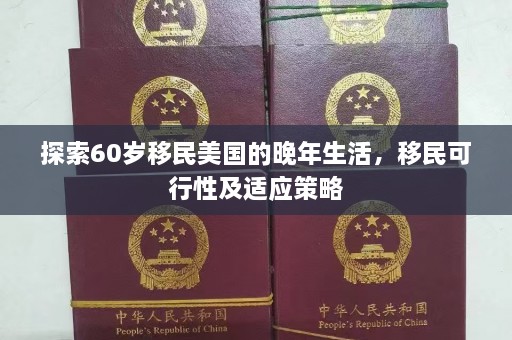 探索60岁移民美国的晚年生活，移民可行性及适应策略