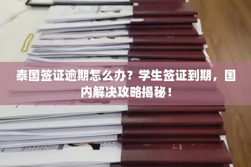 泰国签证逾期怎么办？学生签证到期，国内解决攻略揭秘！